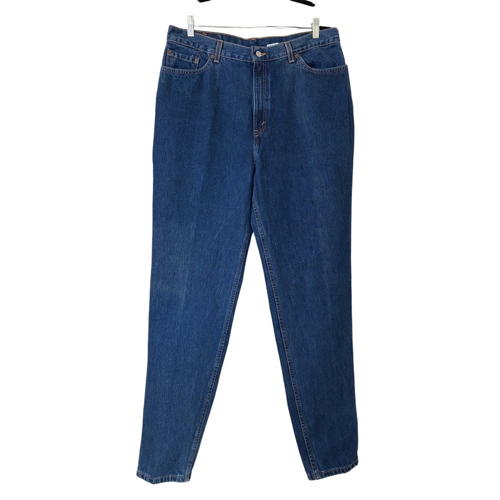 Vintage Levi's 550 18W Made in USA Hi-Rise Jeans Women Plus Size Mid-Wash Blue
